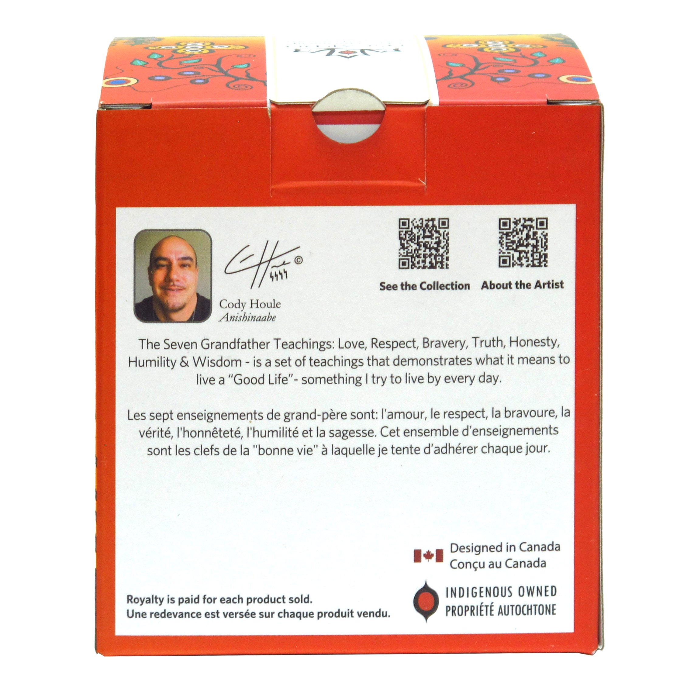 Cody Houle Seven Grandfather Teachings Glass Ornament