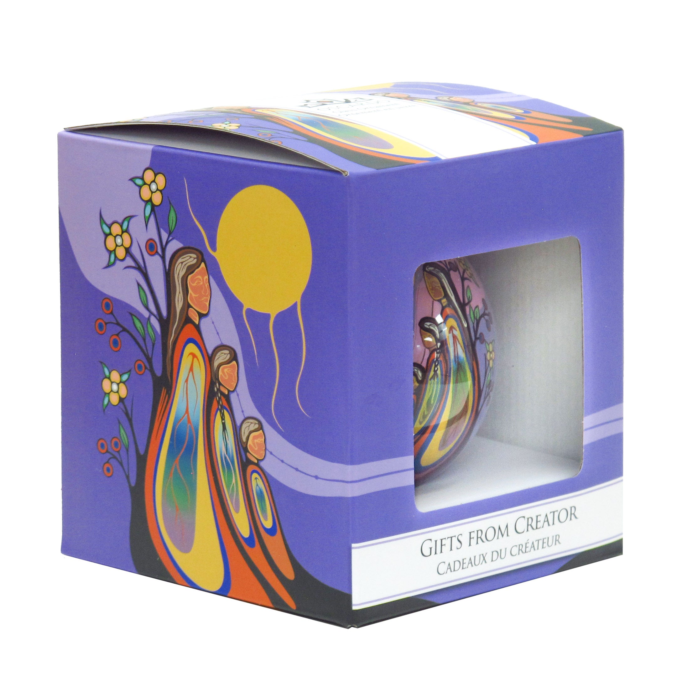 Emily Kewageshig Gifts from Creator Glass Ornament