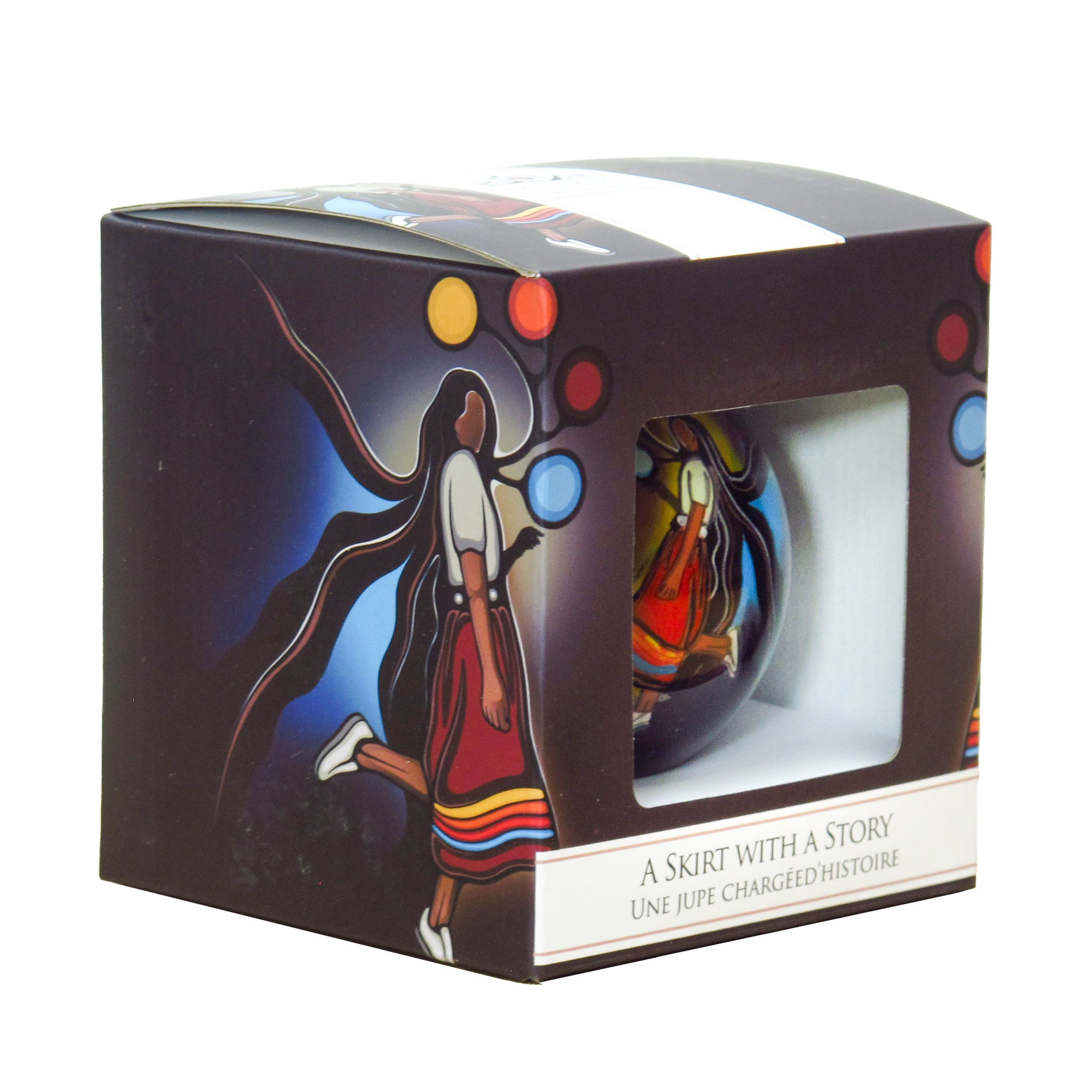 Emily Kewageshig A Skirt with a Story Glass Ornament