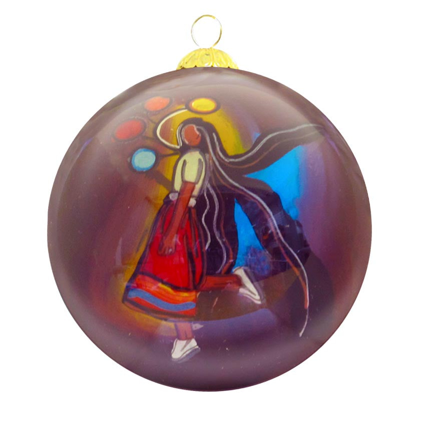 Emily Kewageshig A Skirt with a Story Glass Ornament