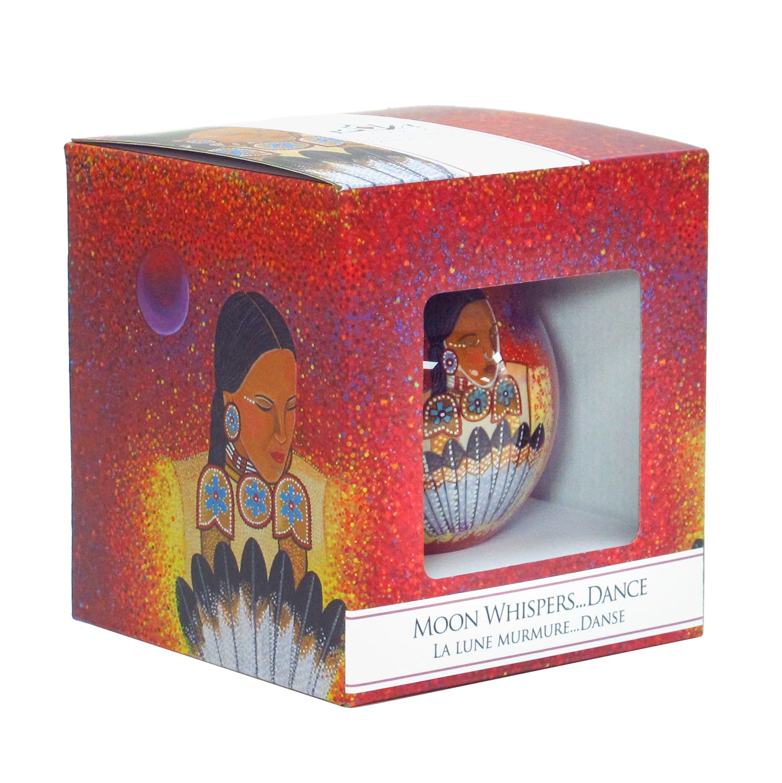 Delree Dumont Moon Whispers Dance Glass Ornament