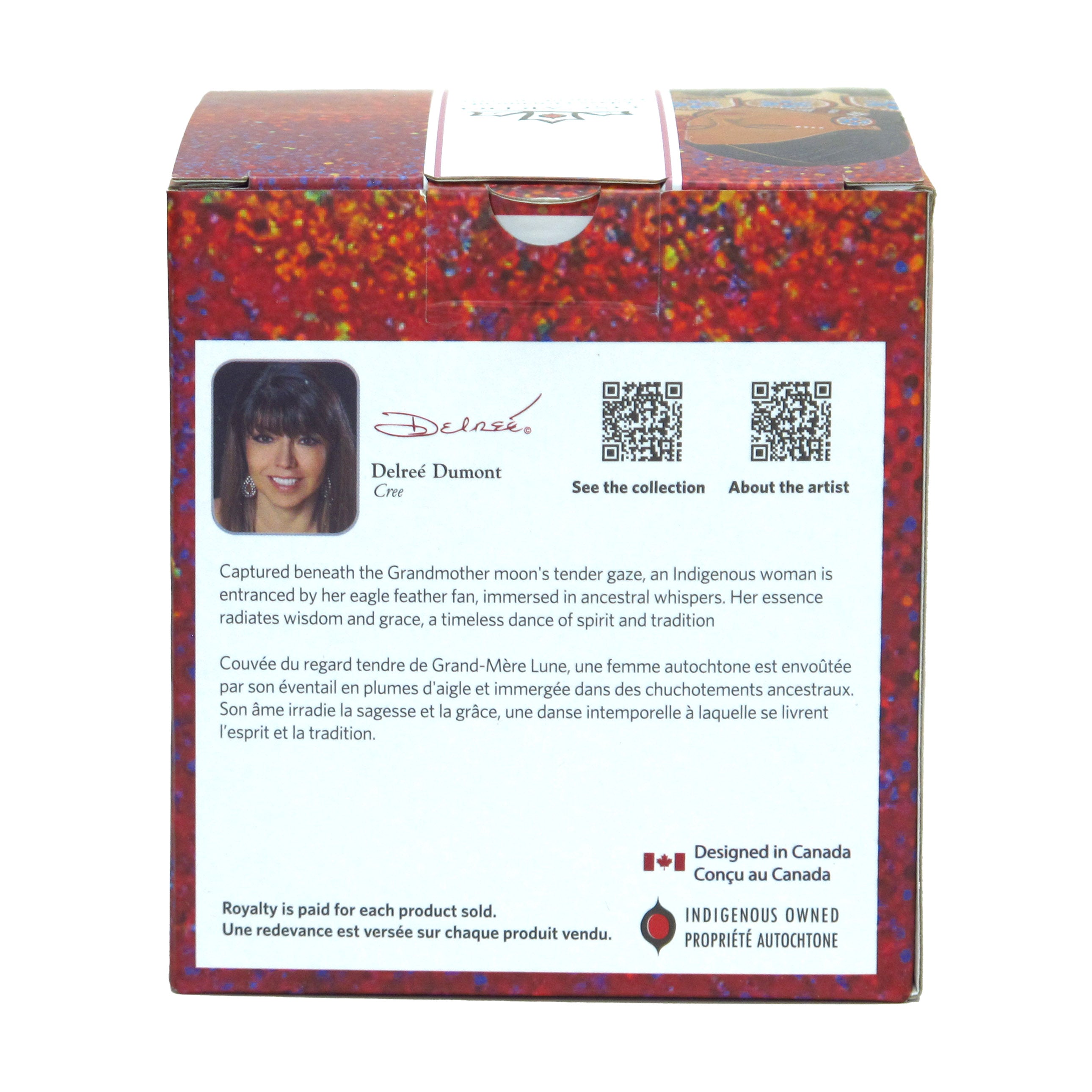 Delree Dumont Moon Whispers Dance Glass Ornament