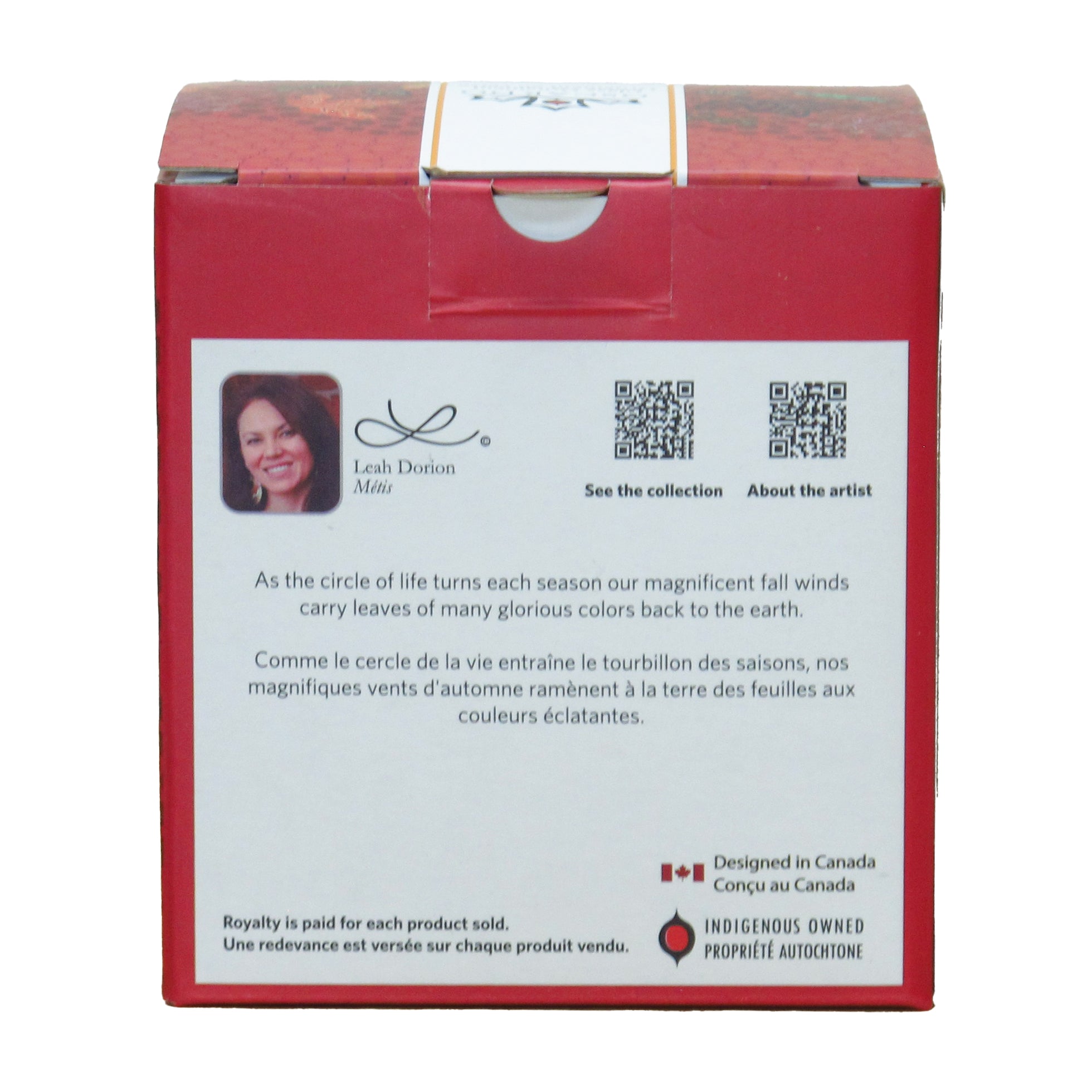 Leah Dorion Fall Winds of Change Glass Ornament