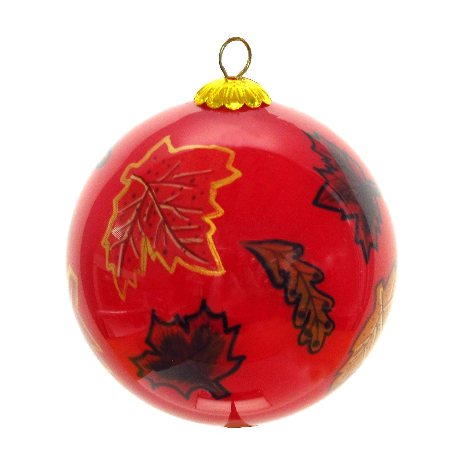 Leah Dorion Fall Winds of Change Glass Ornament