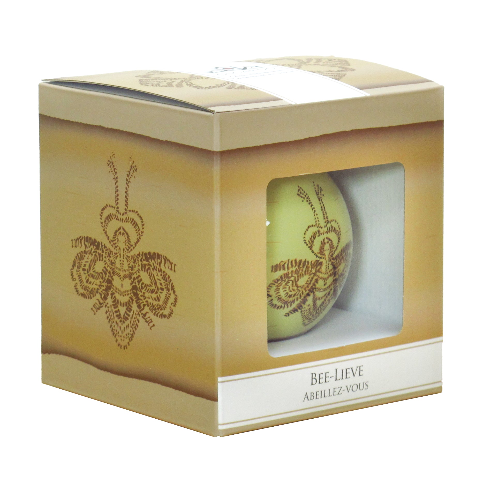 Pat Bruderer Bee-Lieve Glass Ornament