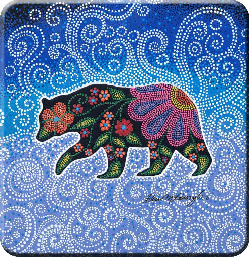 Kim McDonough Celestial Bear Cork-Back Coaster
