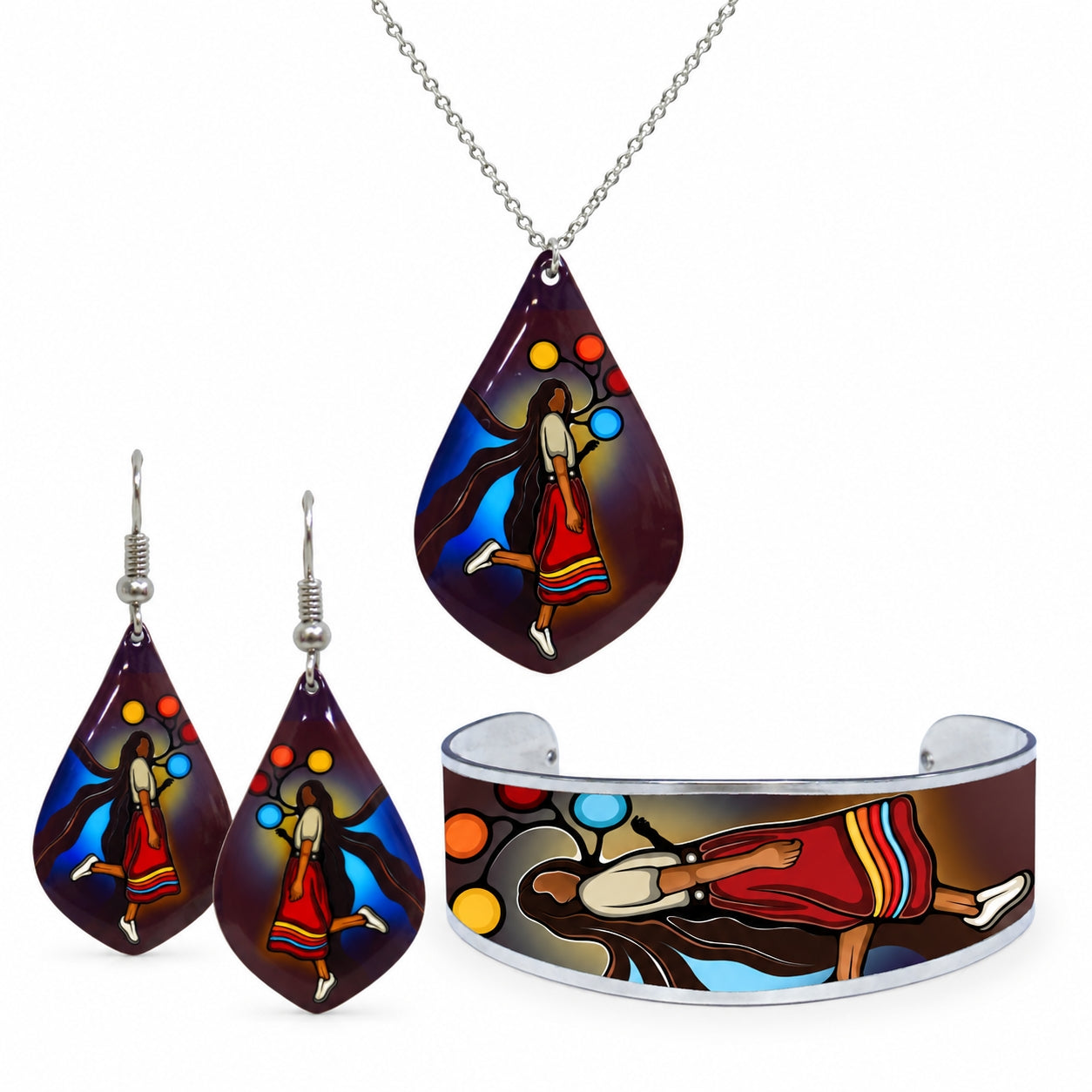 Emily Kewageshig A Skirt with a Story Gallery Collection Jewellery Set
