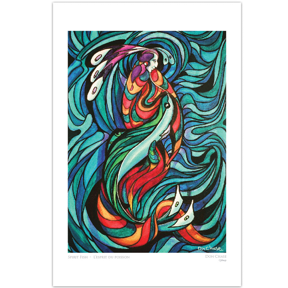 Don Chase Spirit Fish Art Card