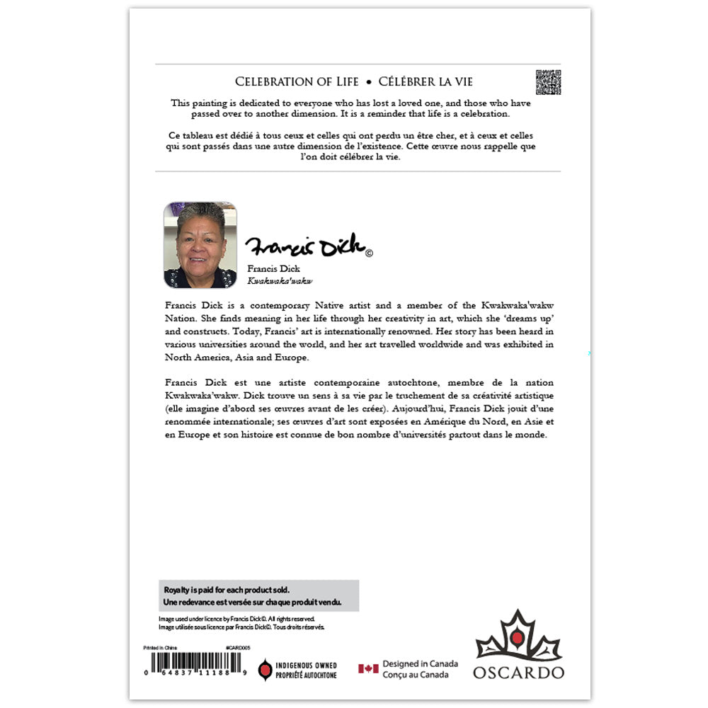 Francis Dick Celebration of Life Art Card