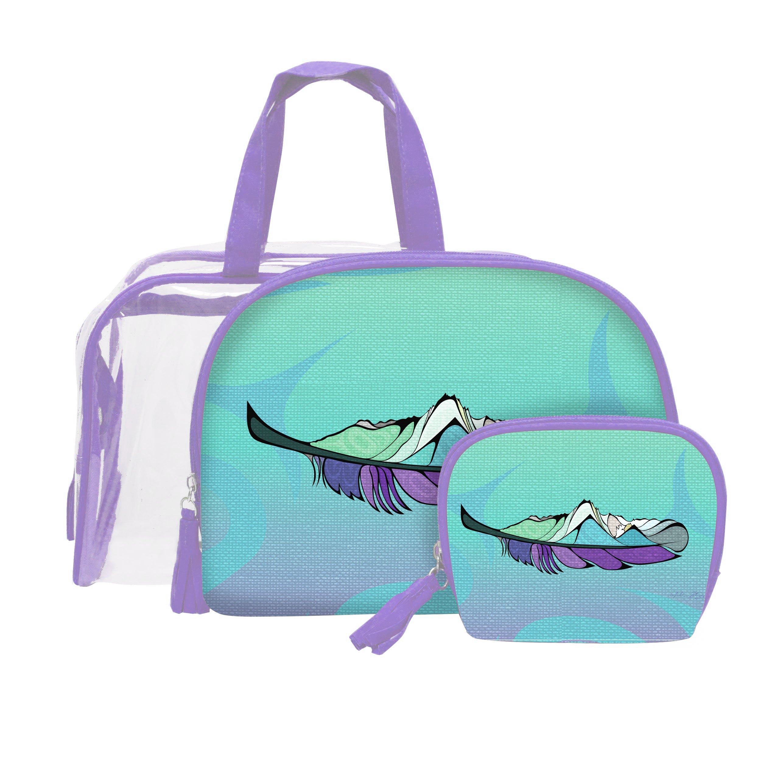 Michelle Stoney Healing feather Cosmetic Bag Set