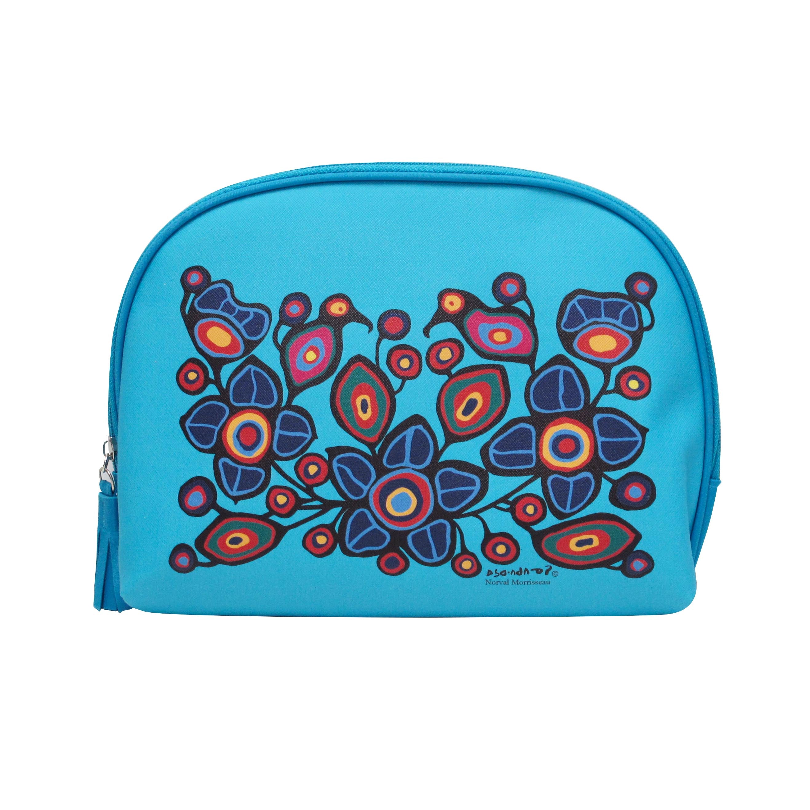 Norval Morrisseau Flowers and Birds Cosmetic Bag Large