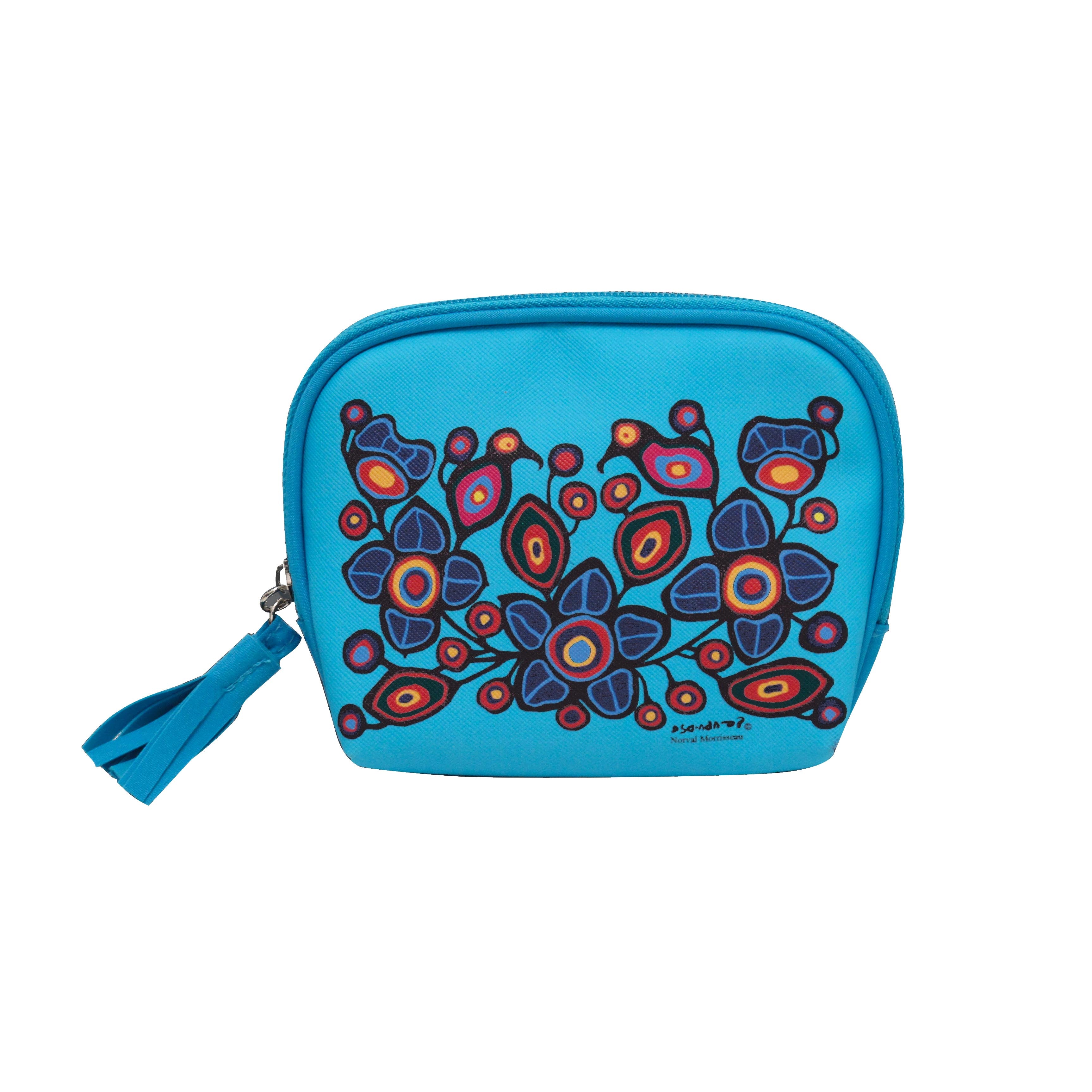 Norval Morrisseau Flowers and Birds Cosmetic Bag Small