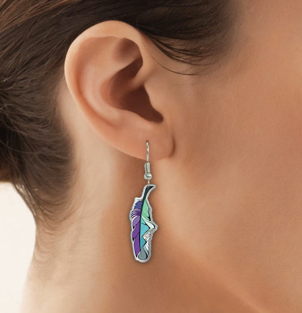 Michelle Stoney Healing feather Gallery Collection Earrings