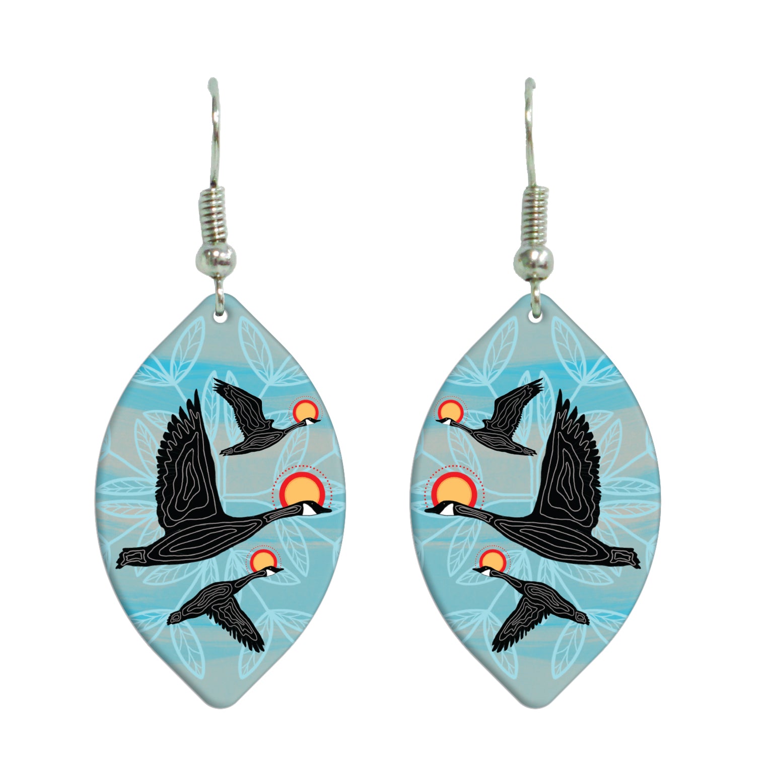 Eruoma Awashish Niskak (Geese) Gallery Collection Earrings