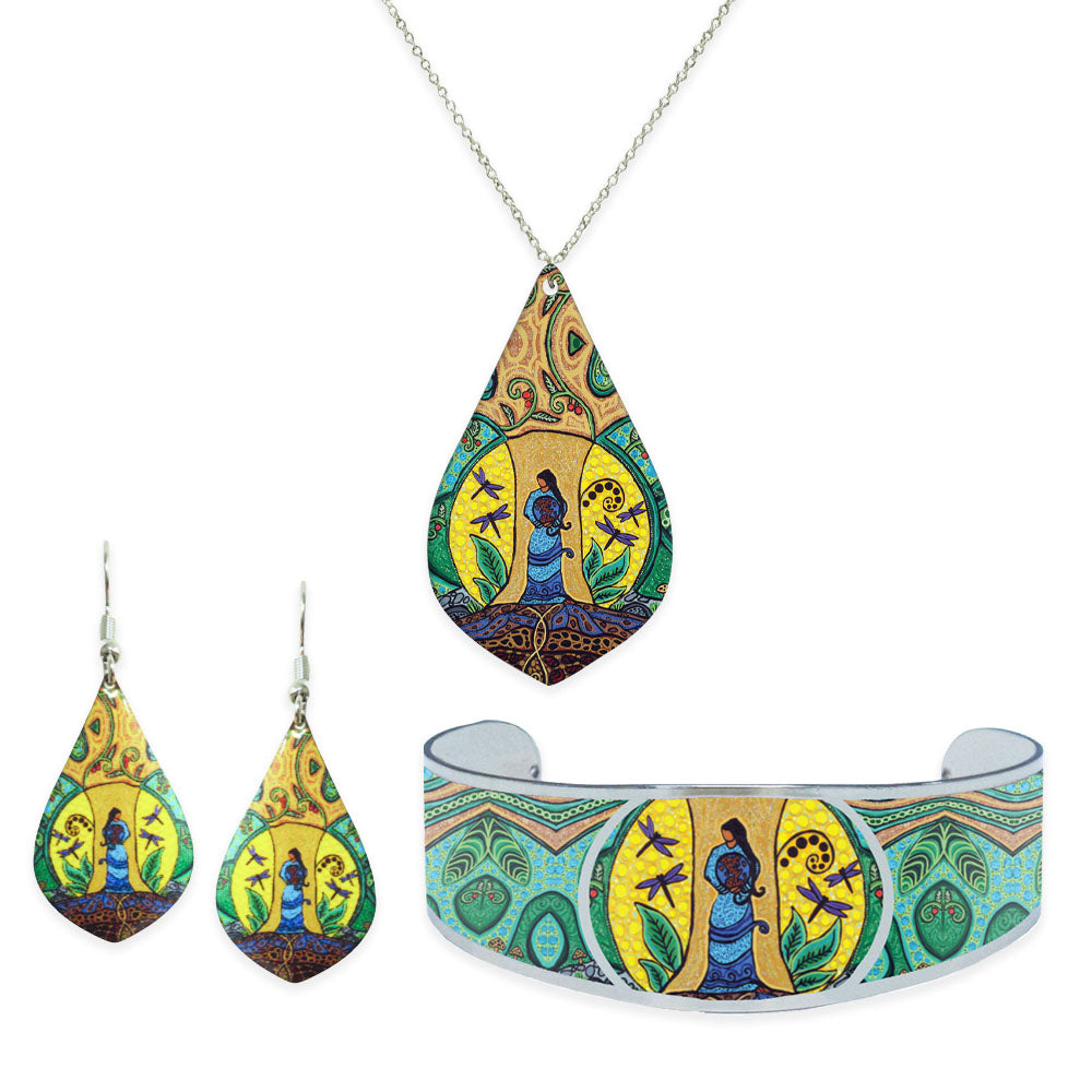 Leah Dorion Strong Earth Woman Gallery Collection Jewellery Set