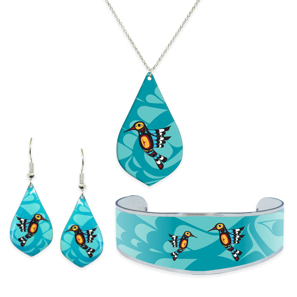 Francis Dick Hummingbird Gallery Collection Jewellery Set