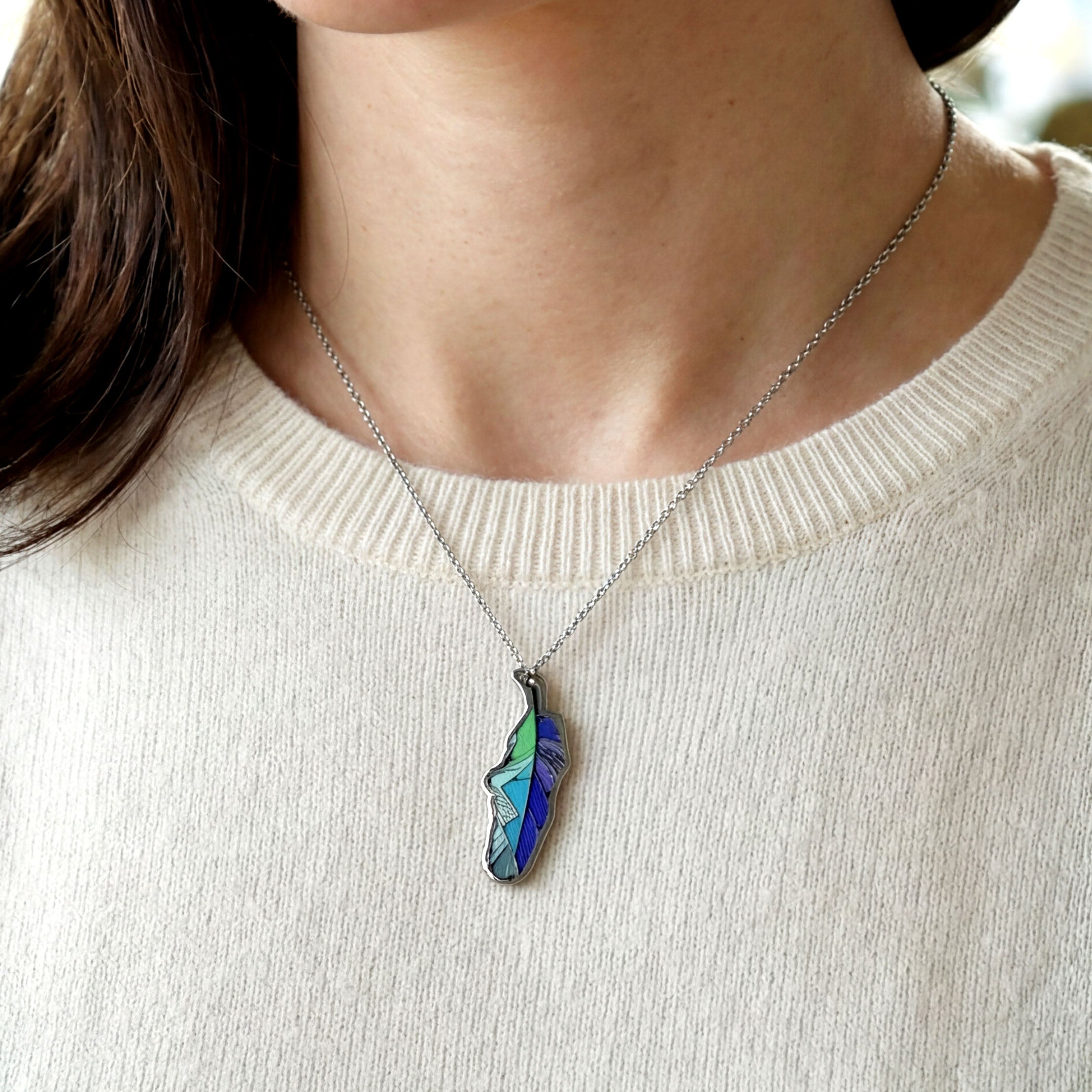 Michelle Stoney Healing feather Gallery Collection Necklace
