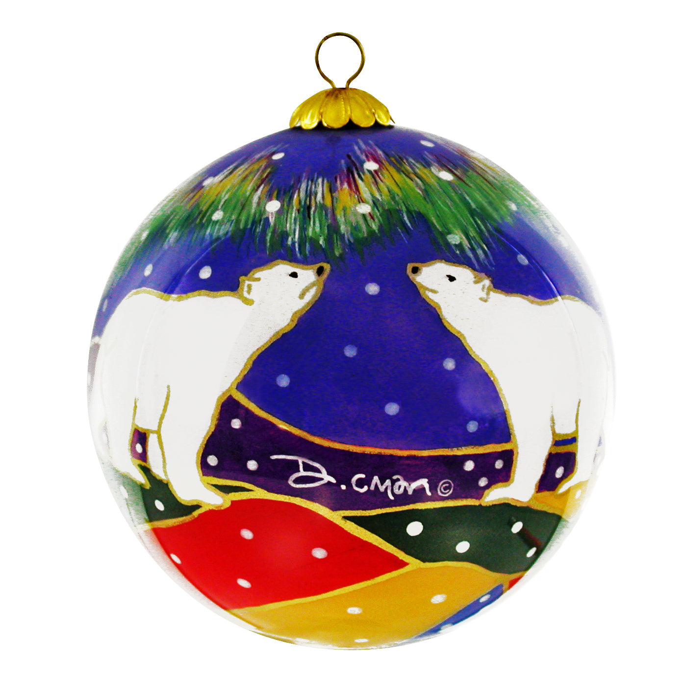 Dawn Oman Sky Watchers Glass Ornament