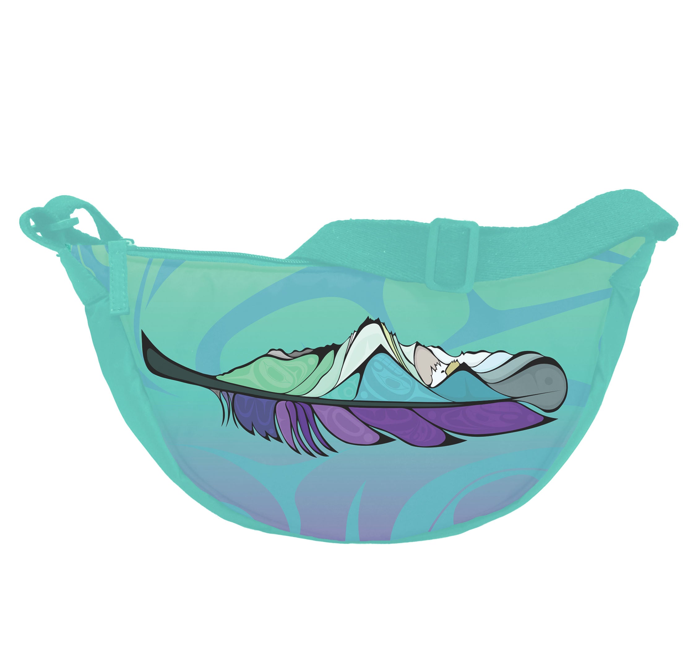 Michelle Stoney Healing feather Halfmoon Shoulder Bag