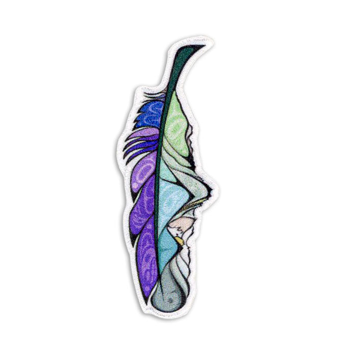 Michelle Stoney Healing feather Iron-on Patches