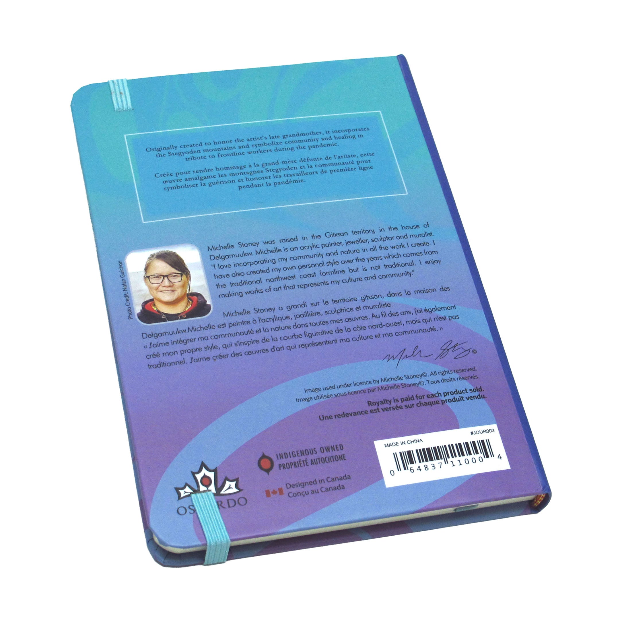Michelle Stoney Healing feather Hardcover Journal