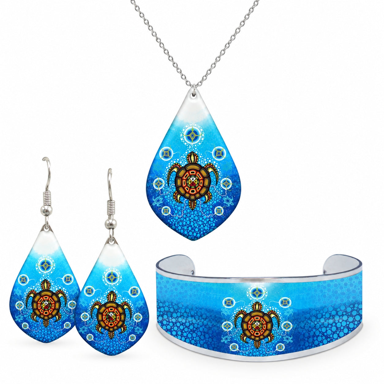 James Jacko Medicine Turtle Gallery Collection Jewellery Set