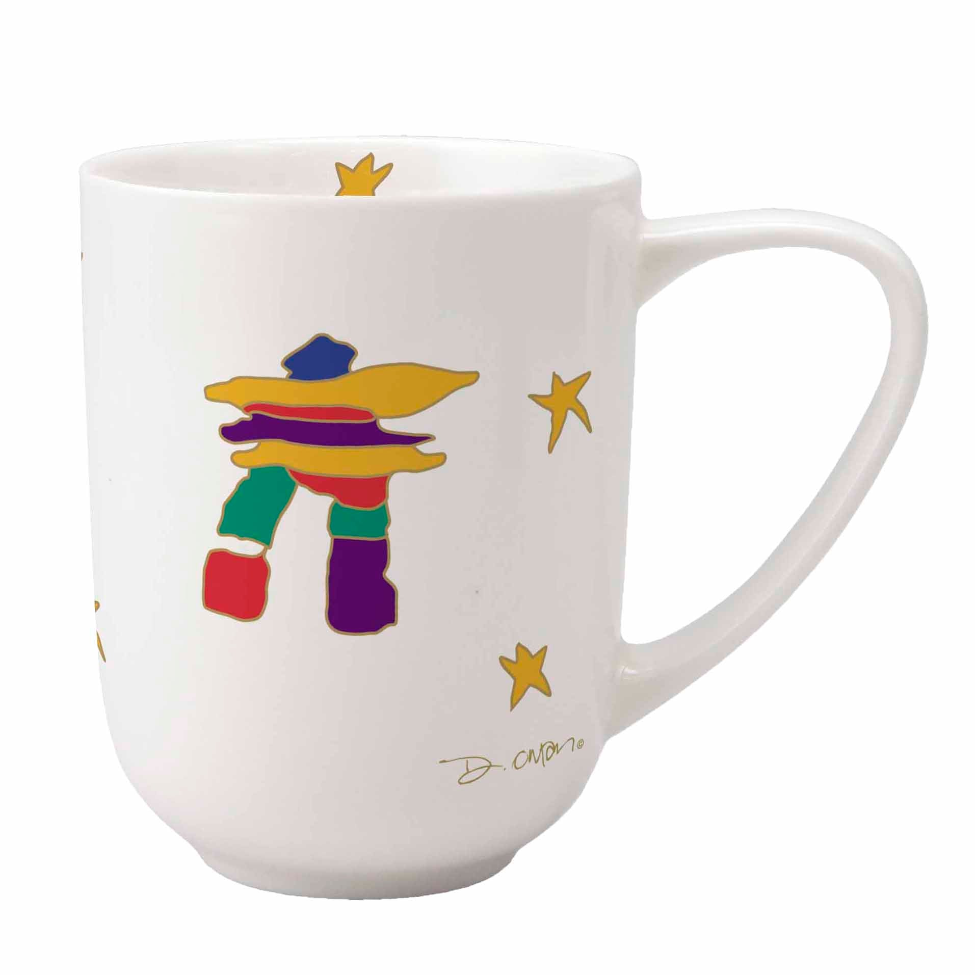 Dawn Oman Inukshuk Porcelain Mug