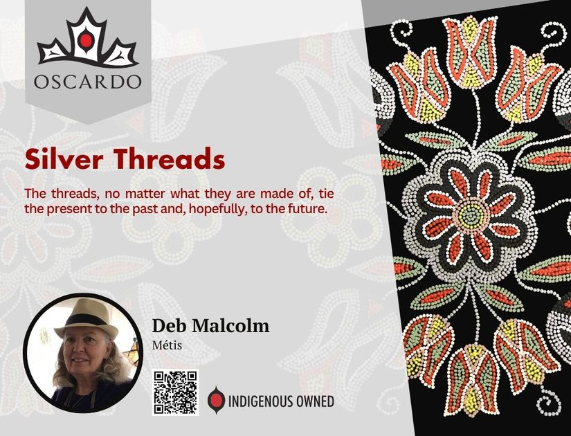 Deb Malcolm Silver Threads POS Cards