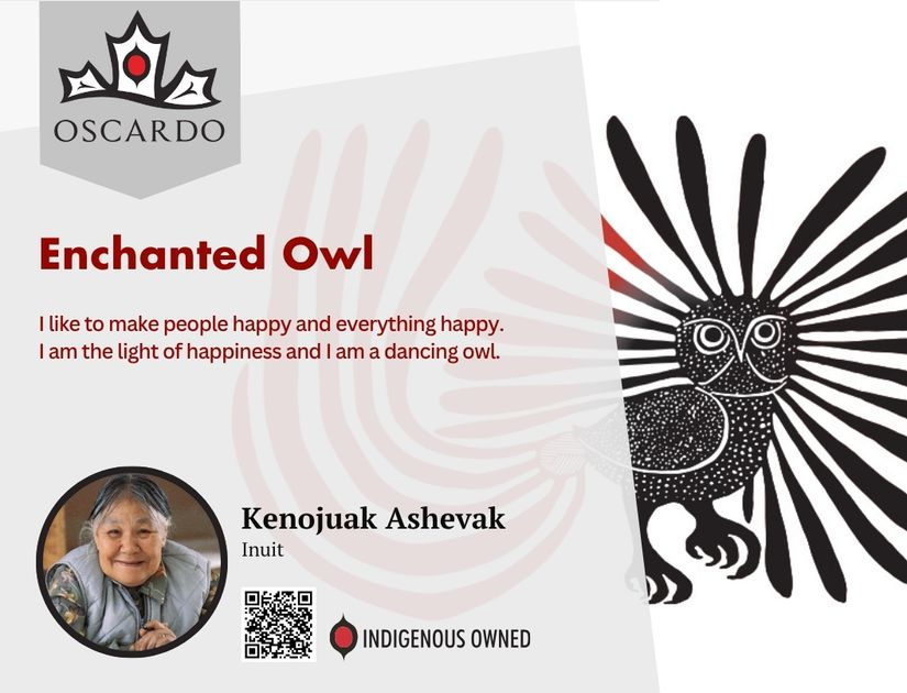Kenojuak Ashevak Enchanted Owl POS Cards