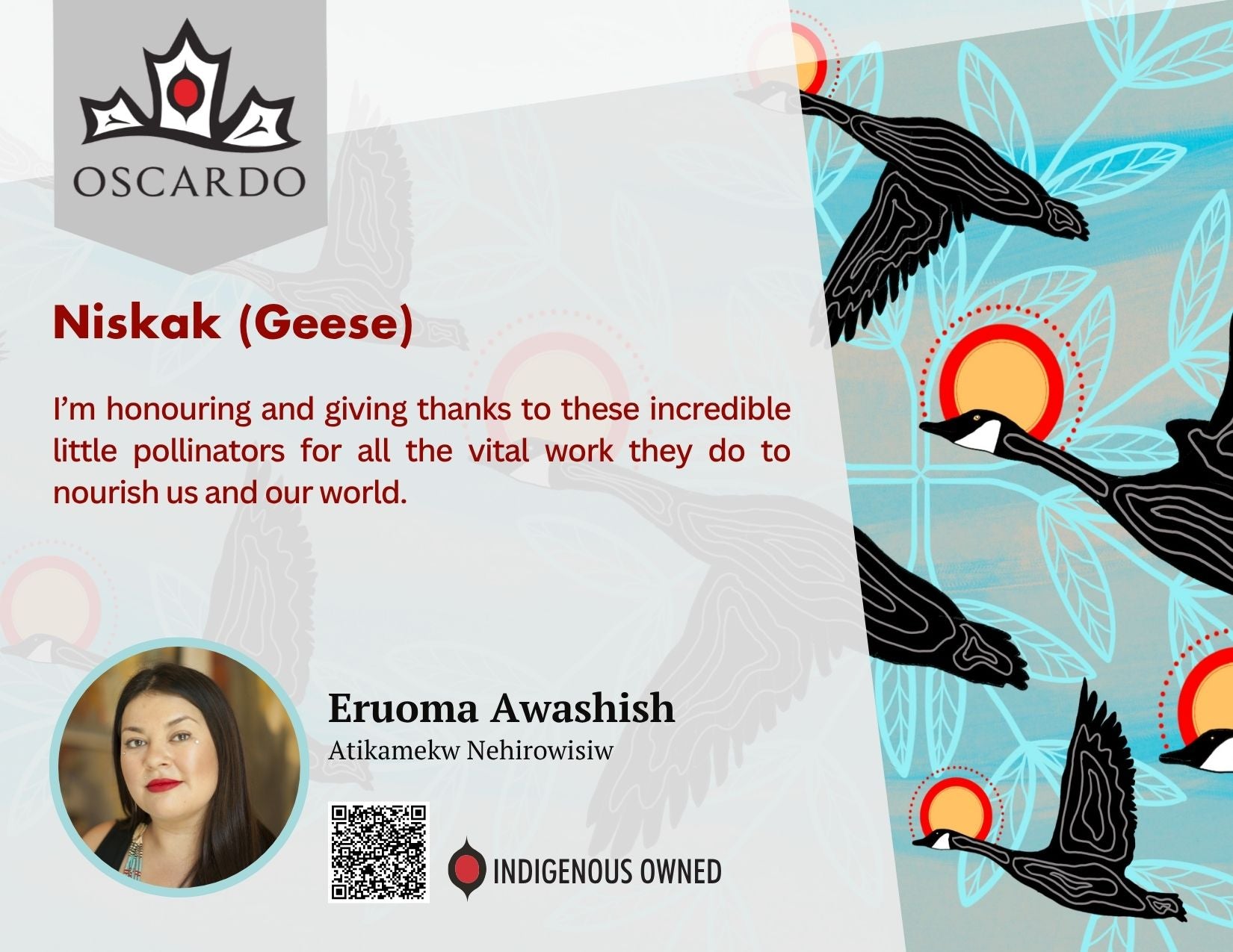 Eruoma Awashish Niskak (Geese) POS Cards