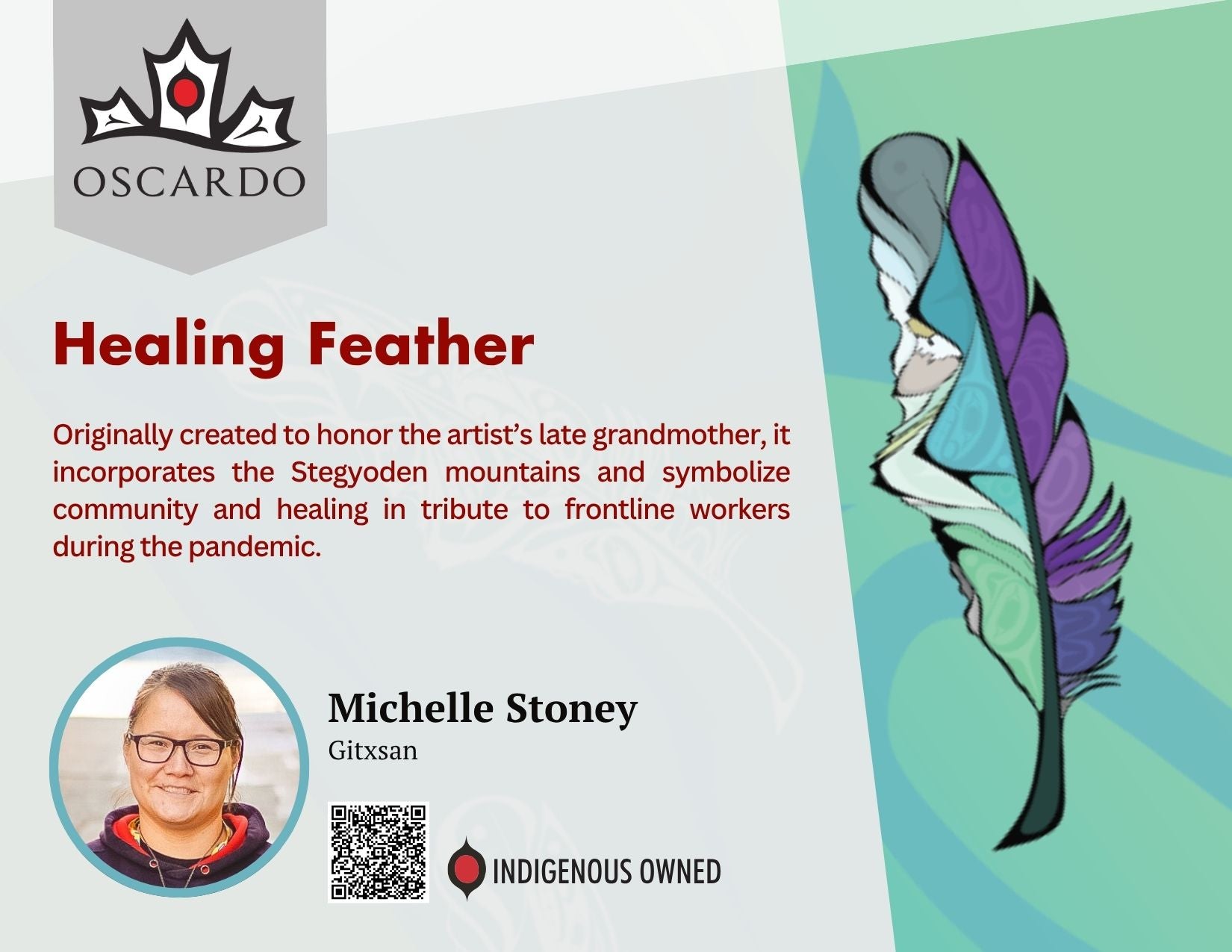 Michelle Stoney Healing feather POS Cards