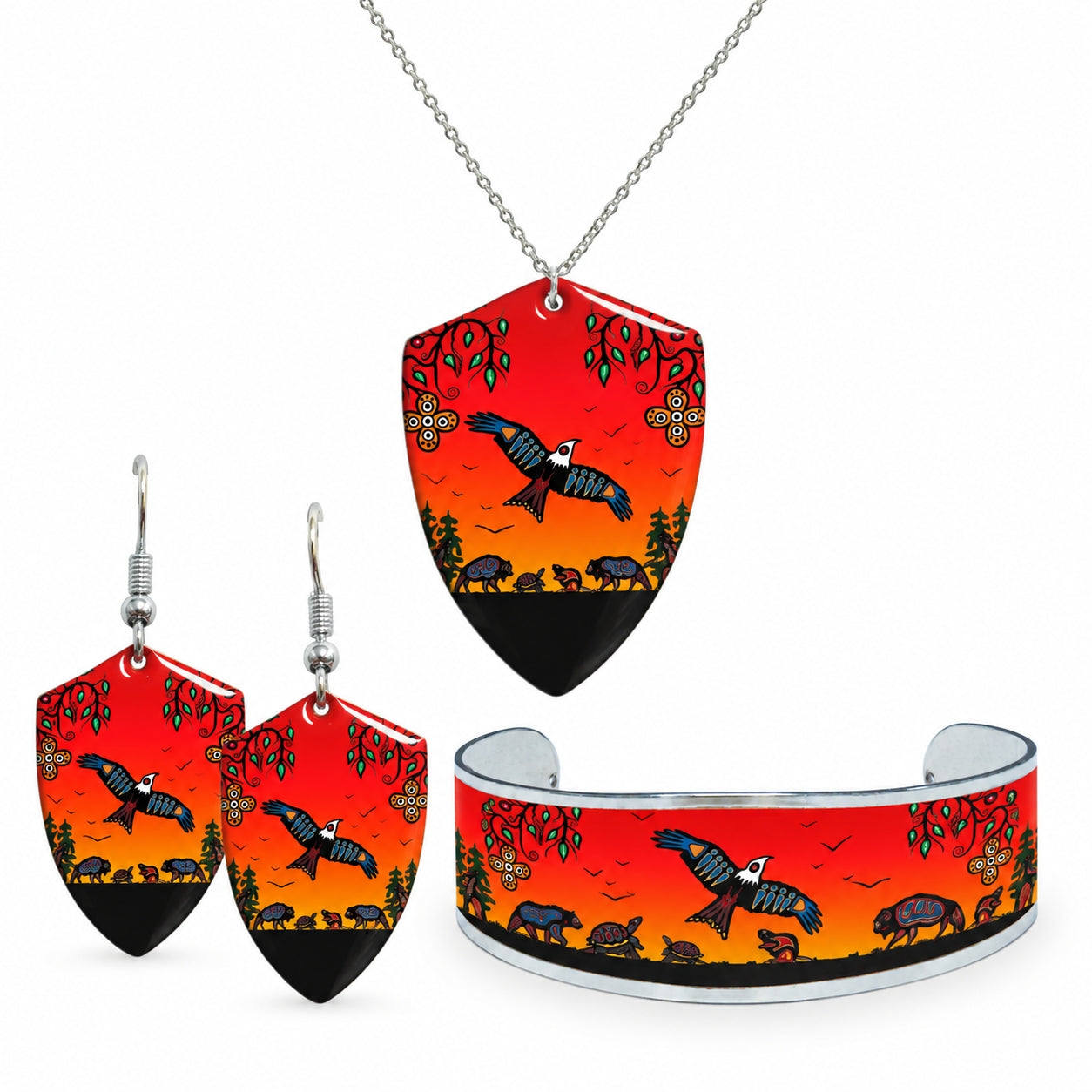 Cody Houle Seven Grandfather Teachings Gallery Collection Jewellery Set