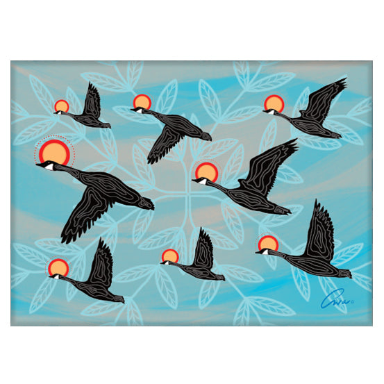 Eruoma Awashish Niskak (Geese) Magnet