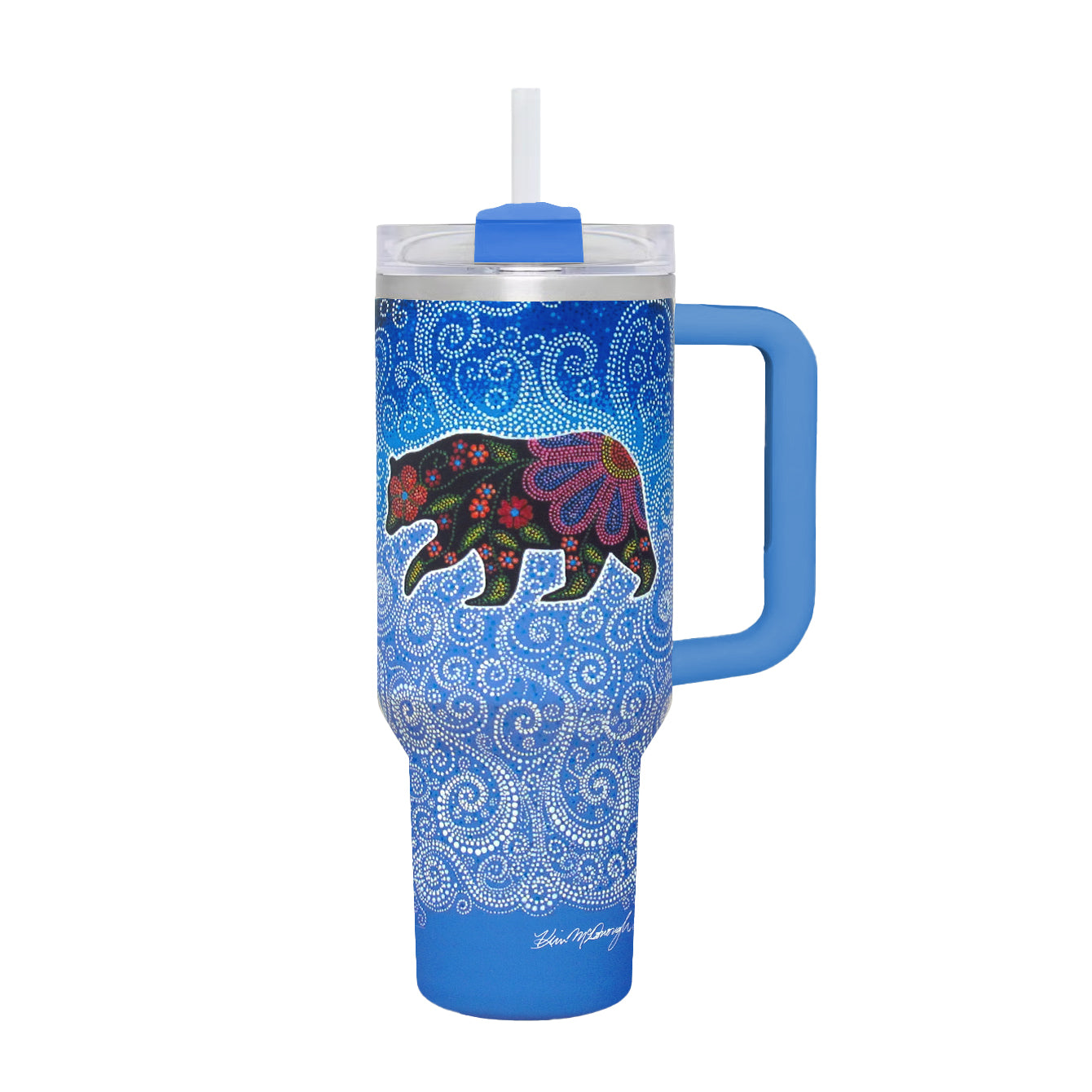 Kim McDonough Celestial Bear 30oz Straw Tumbler
