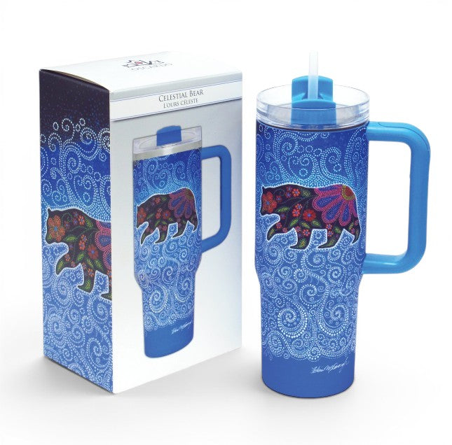 Kim McDonough Celestial Bear 30oz Straw Tumbler
