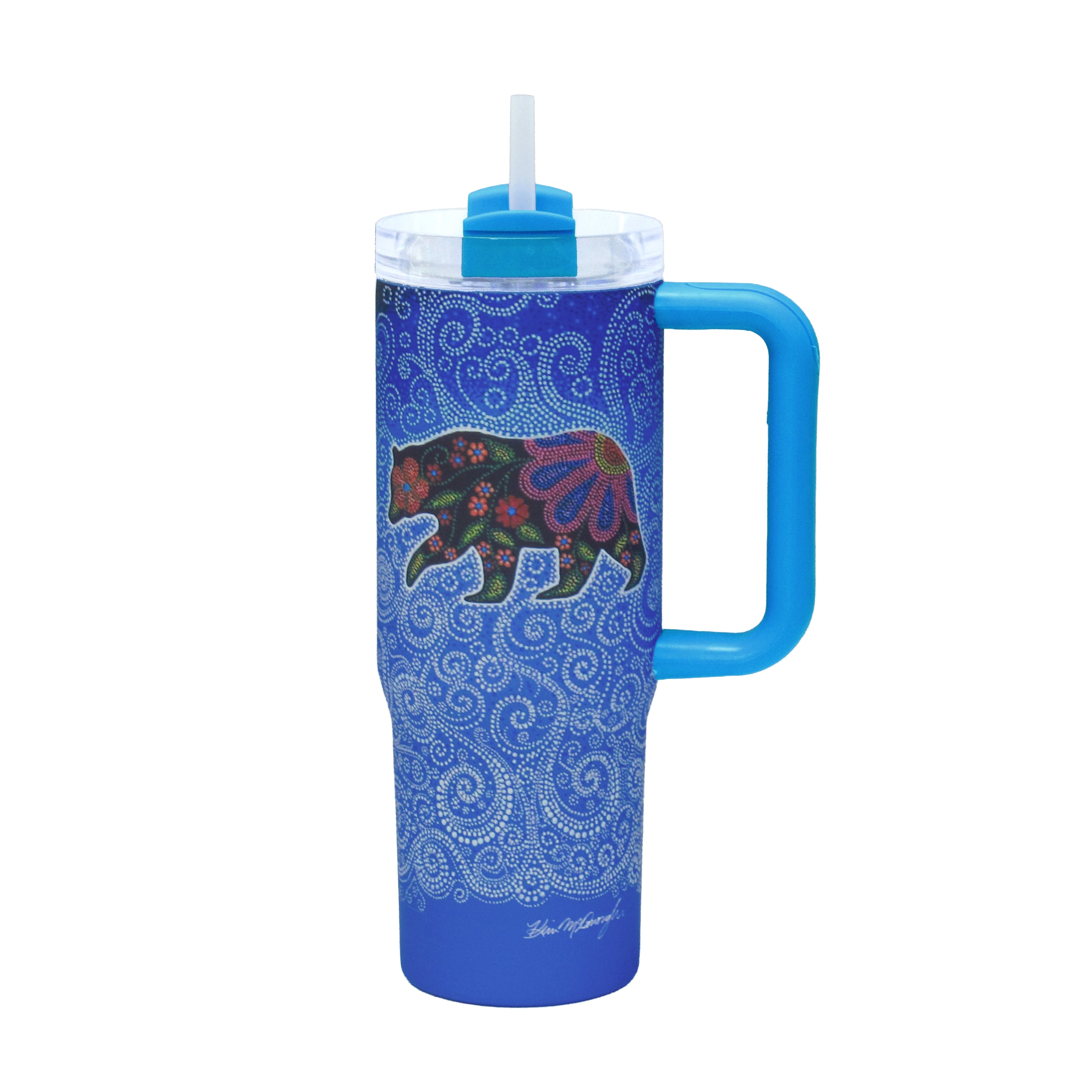Kim McDonough Celestial Bear 30oz Straw Tumbler