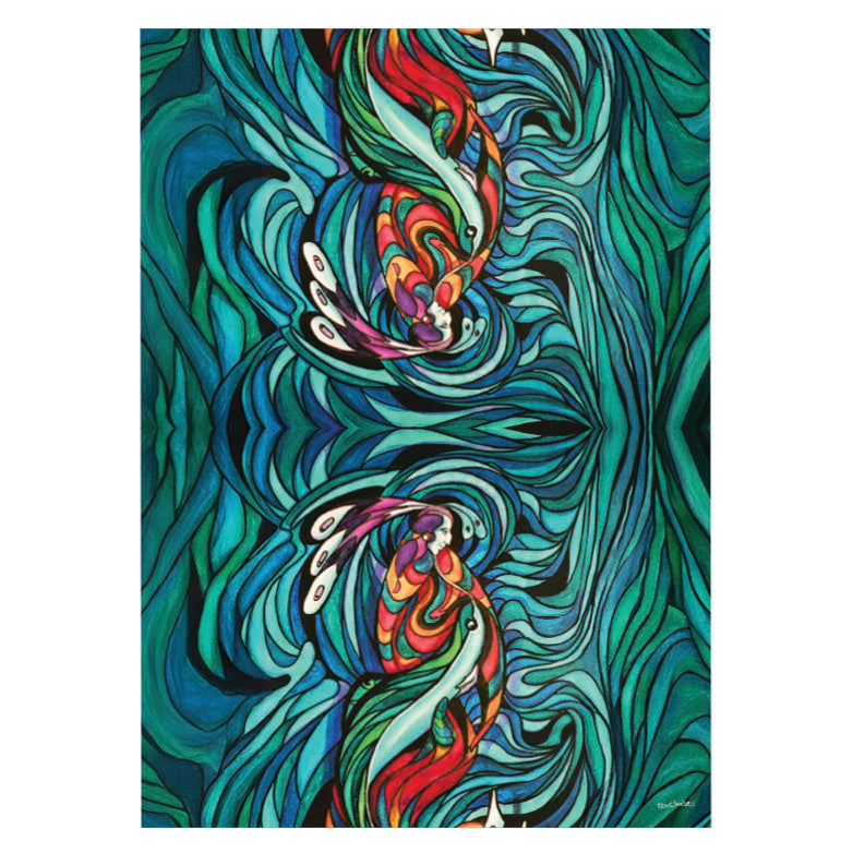 Don Chase Spirit Fish Eco Tea Towel
