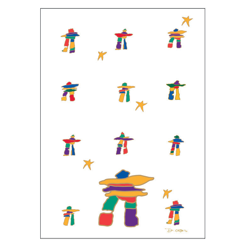 Dawn Oman Inukshuk Eco Tea Towel
