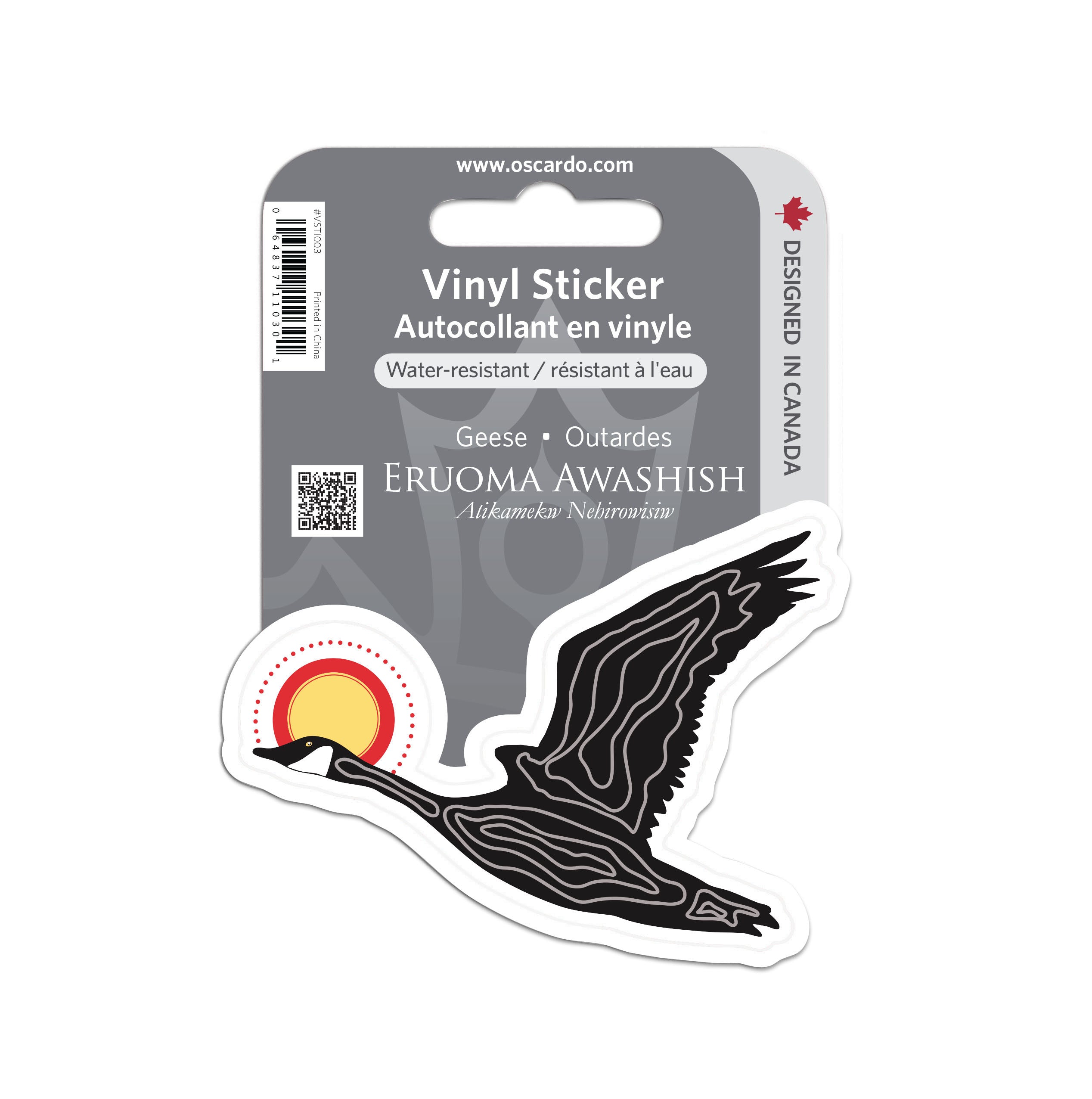 Eruoma Awashish Niskak (Geese) Vinyl Sticker