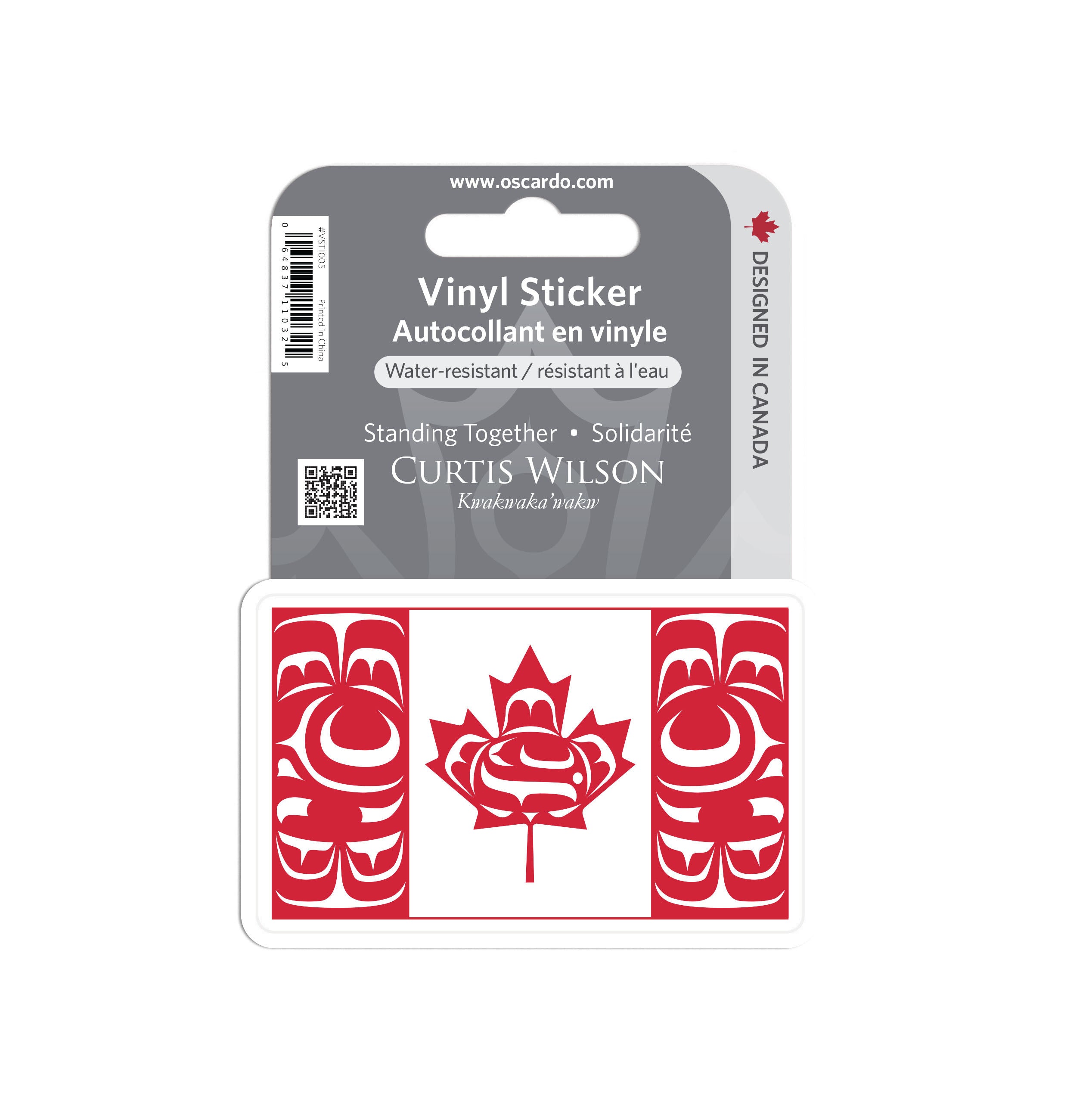Curtis Wilson Standing Together Flag Vinyl Sticker