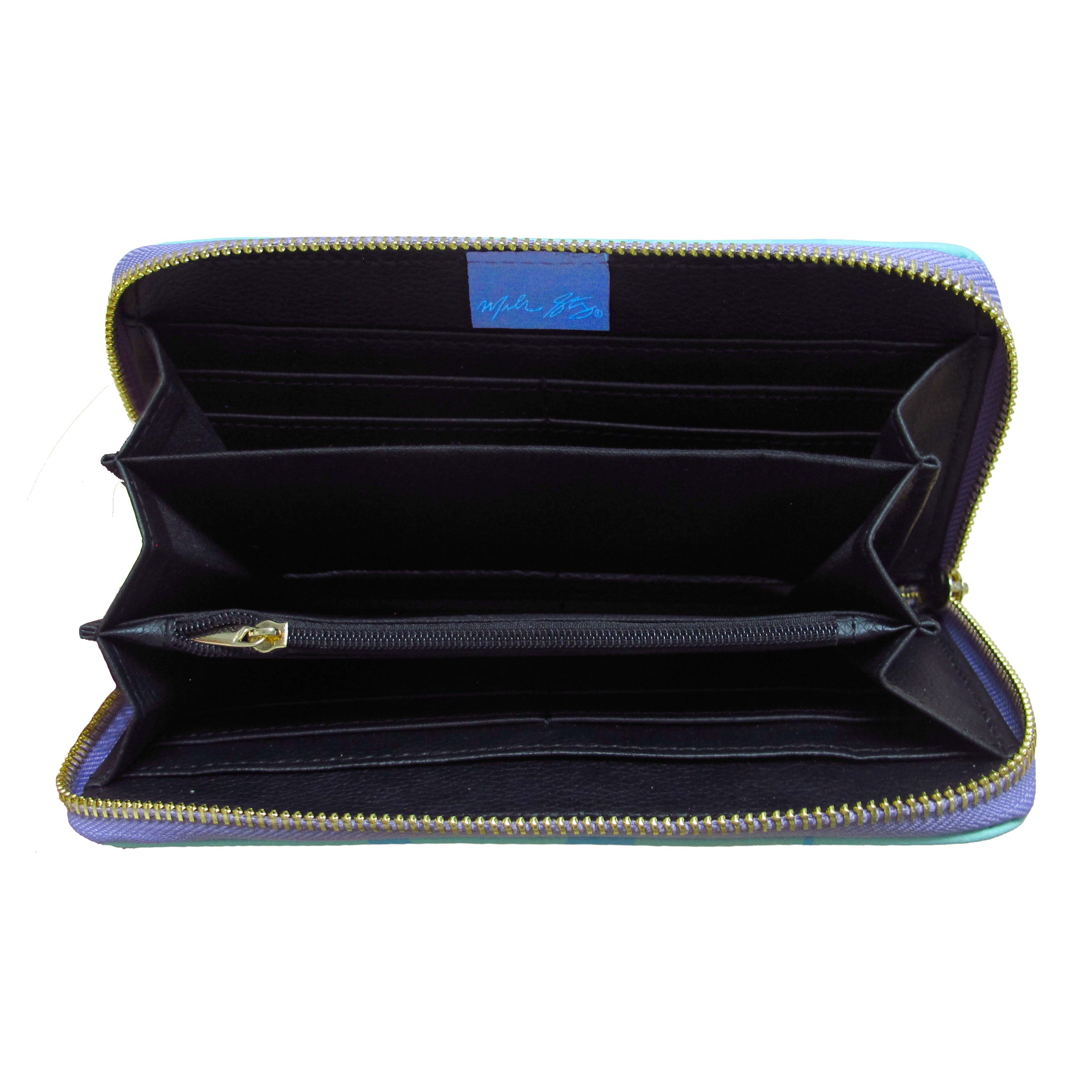 Michelle Stoney Healing Feather Zip-Around Wallet
