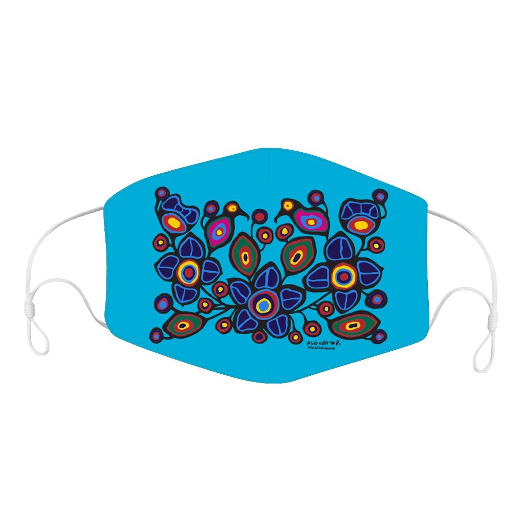 Norval Morrisseau Flowers and Birds Reusable Face Mask - Out of Stock until Oct 15, 2020 - Oscardo