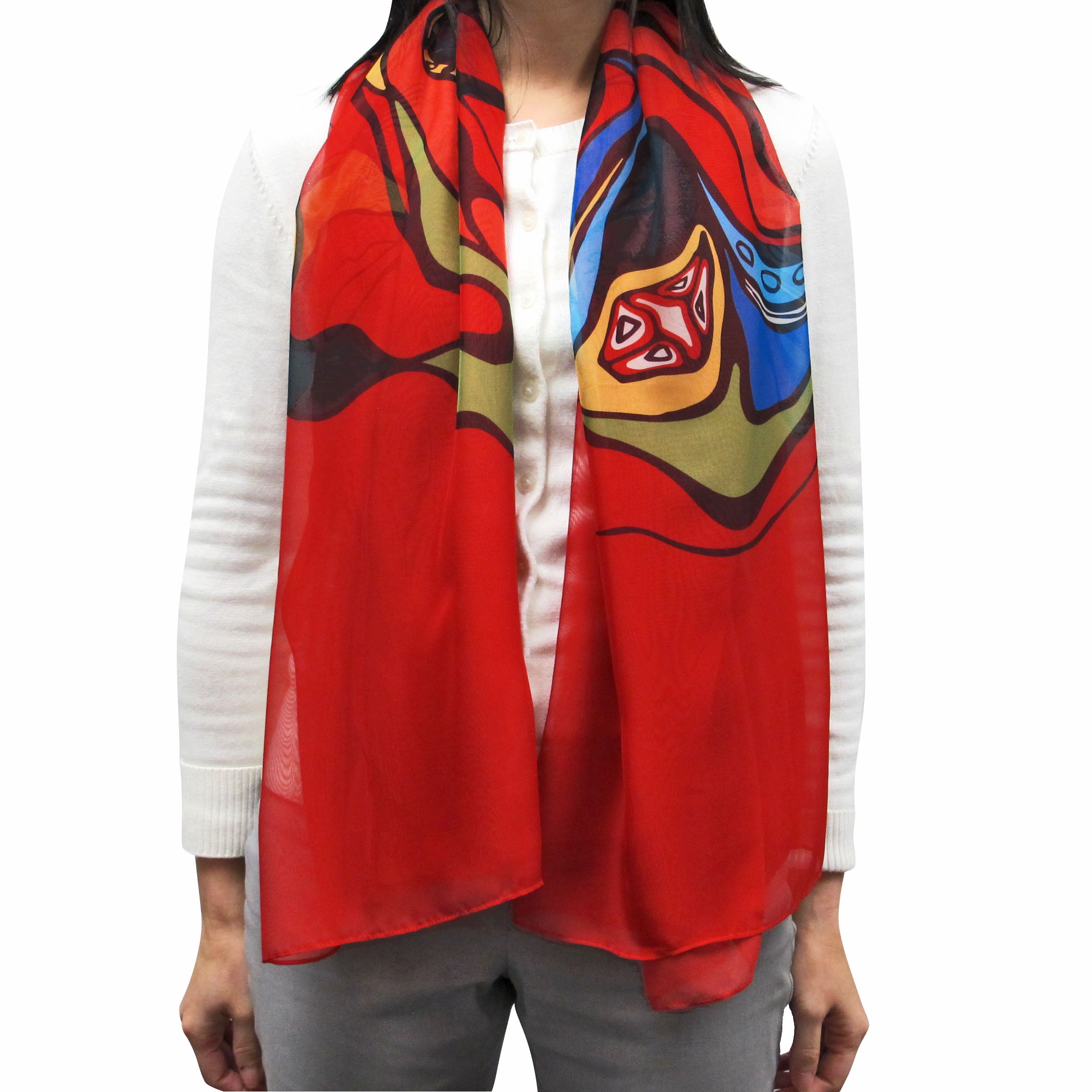 Daphne Odjig Pow Wow Dancer Cape Scarf - Out of Stock