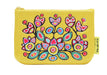 Norval Morrisseau Floral on Yellow Coin Purse - Oscardo