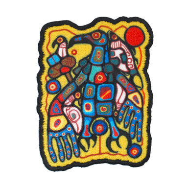 Norval Morrisseau Man Changing into Thunderbird Iron-on Patch - Oscardo