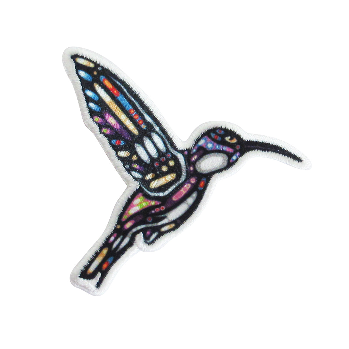 John Rombough Hummingbird Iron-on Patch