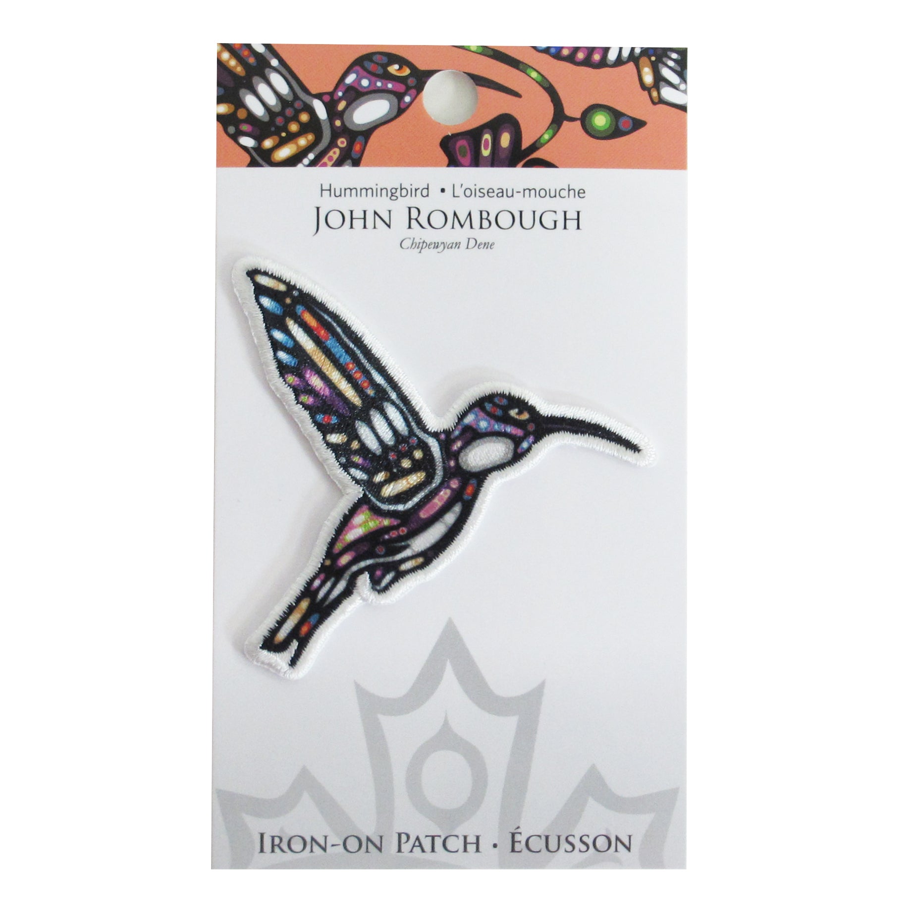 John Rombough Hummingbird Iron-on Patch