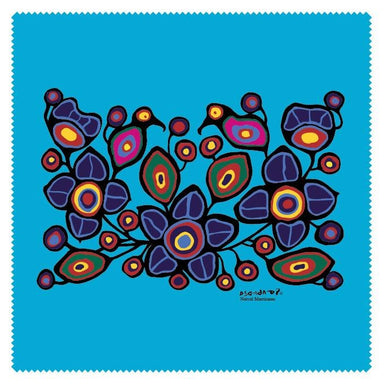 Norval Morrisseau Flowers and Birds Microfibre Glass Cleaner - Oscardo