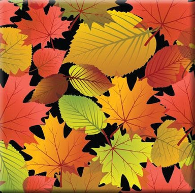 Fall Leaves - Black Ceramic Tile-Trivet - Oscardo
