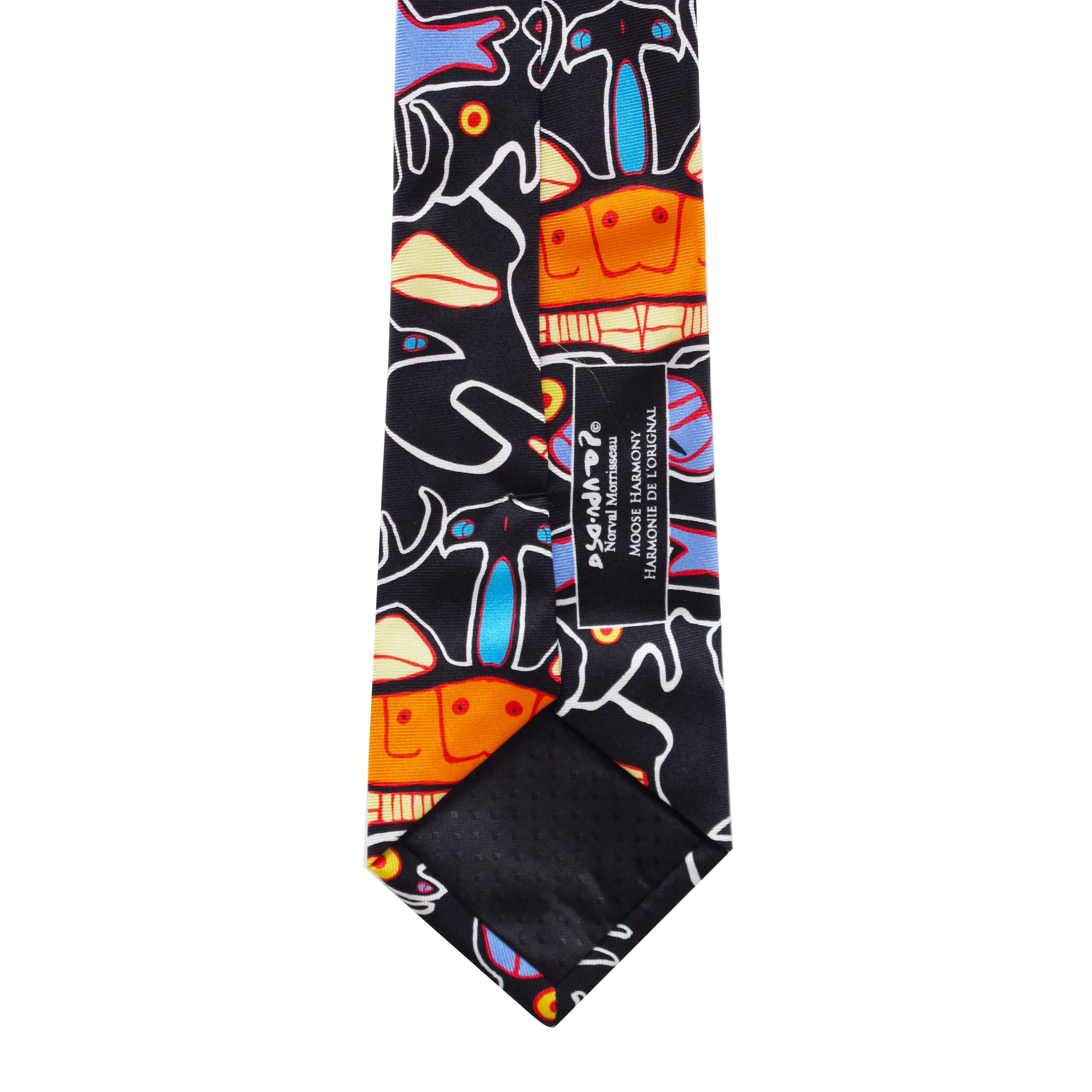 Norval Morrisseau Moose Harmony Artist Design Silk Tie - Out of Stock